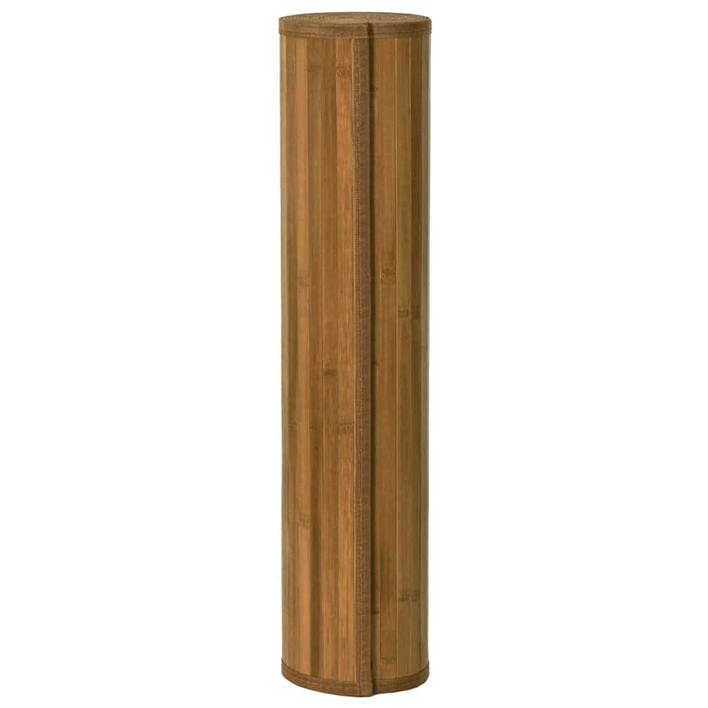 négyszögletű barna bambusz szőnyeg 80 x 200 cm