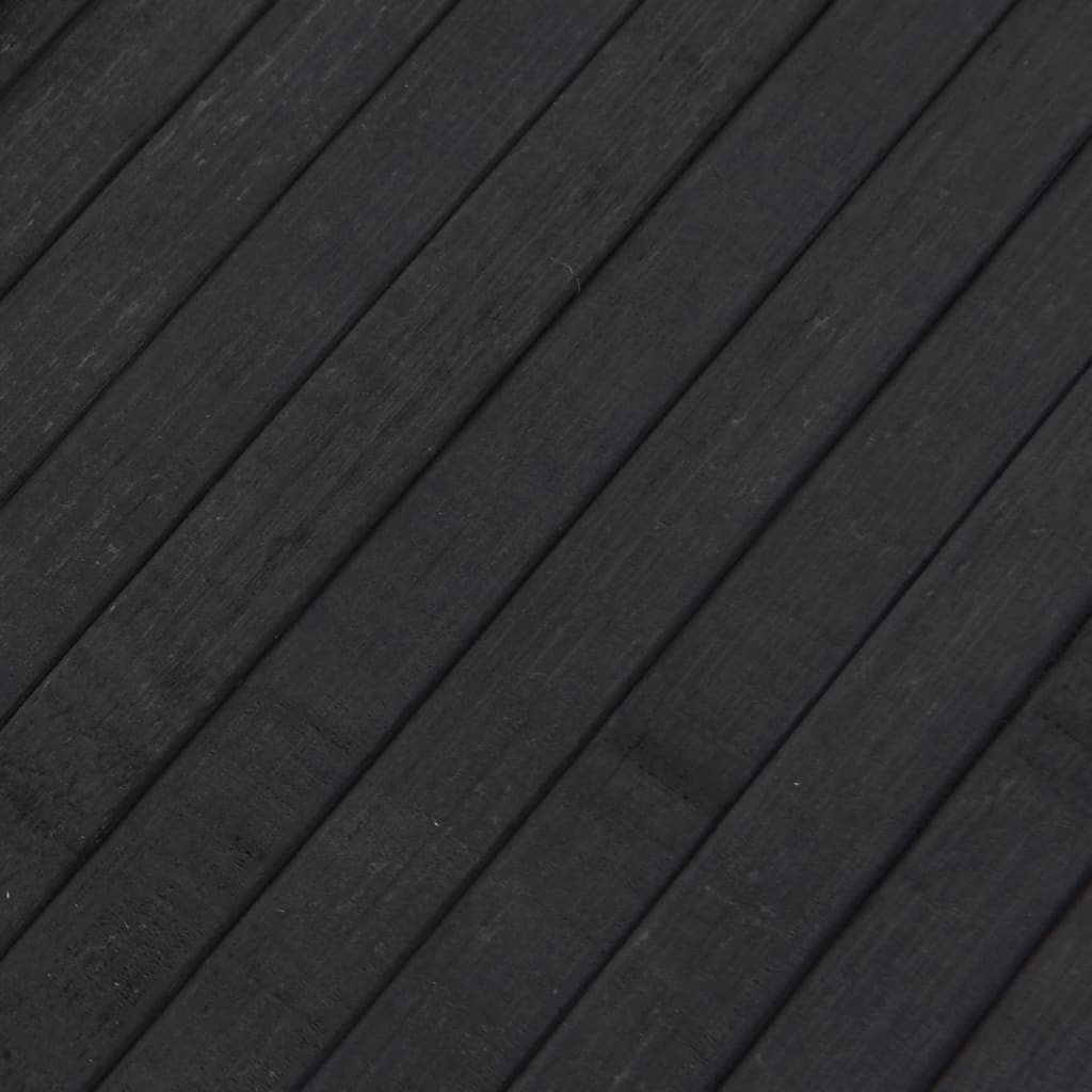 négyszögletű szürke bambusz szőnyeg 80 x 400 cm