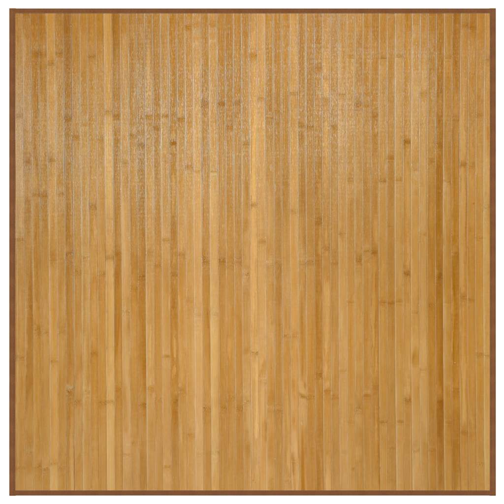 természetes bambusz négyzet alakú szőnyeg 100 x 100 cm
