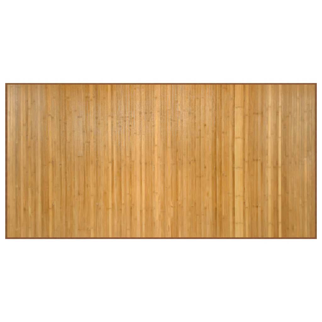 négyszögletű természetes bambusz szőnyeg 100 x 200 cm