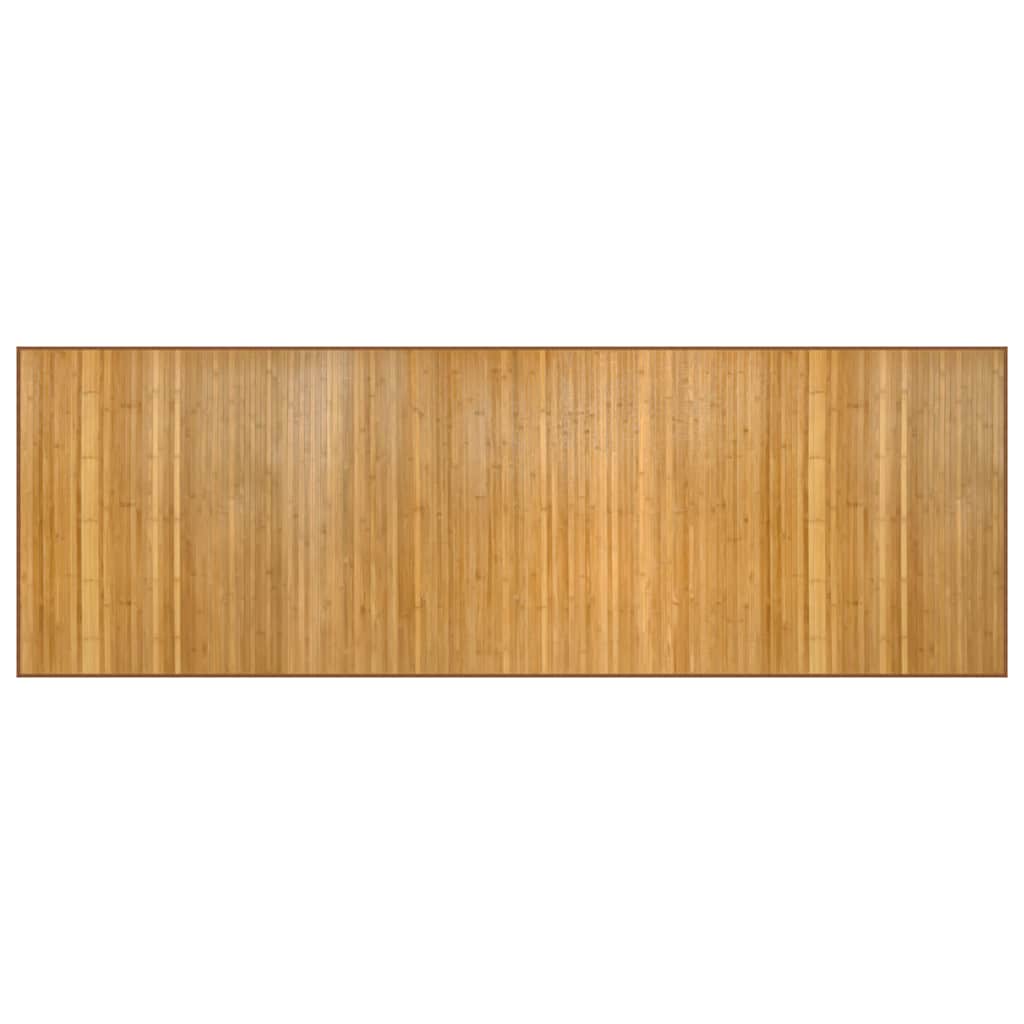 négyszögletű természetes bambusz szőnyeg 100 x 300 cm