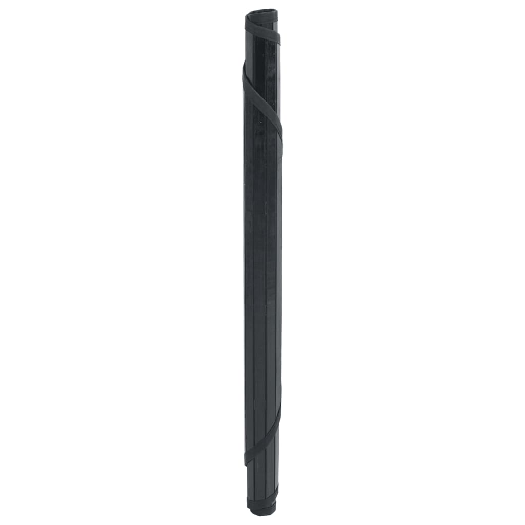 kerek fekete bambusz szőnyeg 60 cm