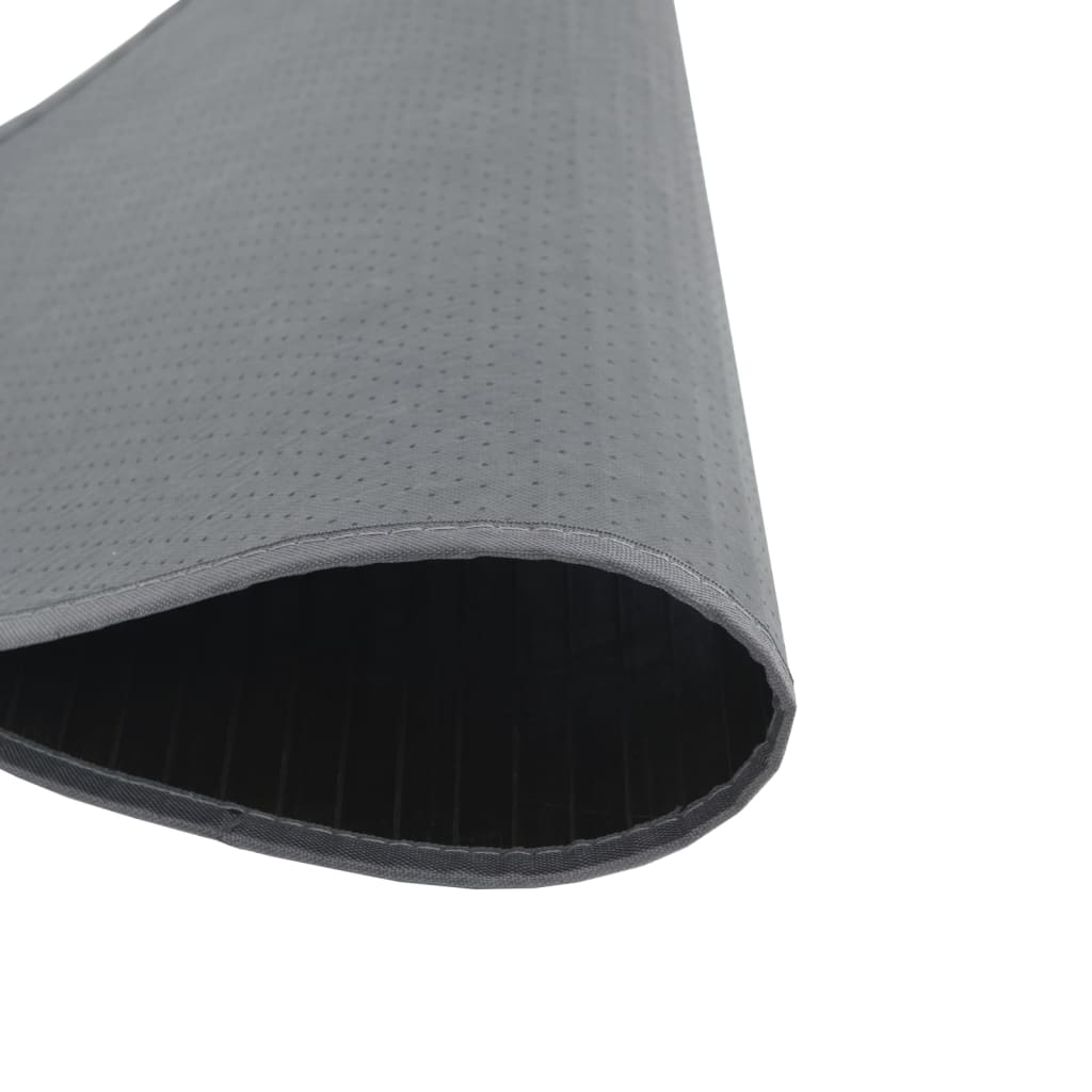 kerek szürke bambusz szőnyeg 60 cm