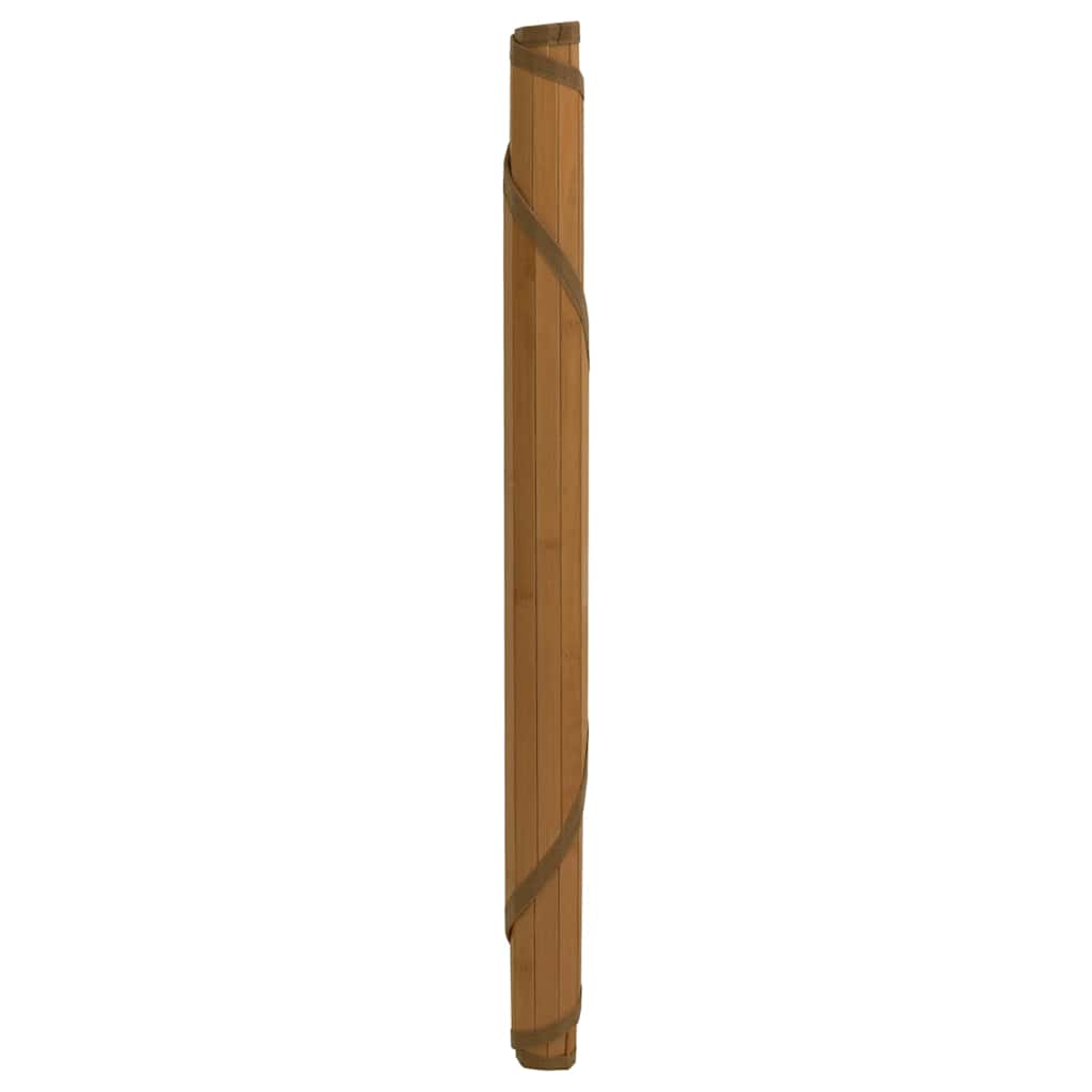 kerek barna bambusz szőnyeg 100 cm