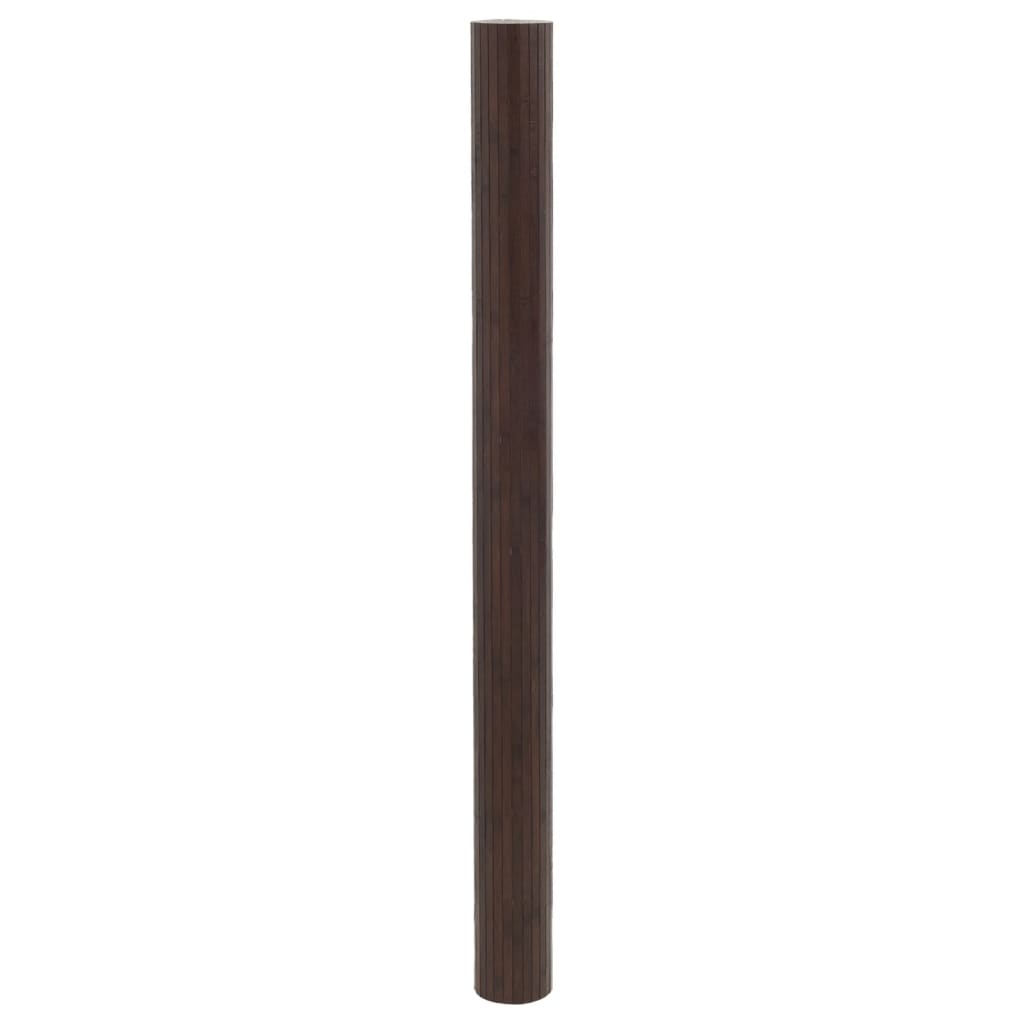 sötétbarna bambusz térelválasztó szélessége 600 cm magassága 165 cm