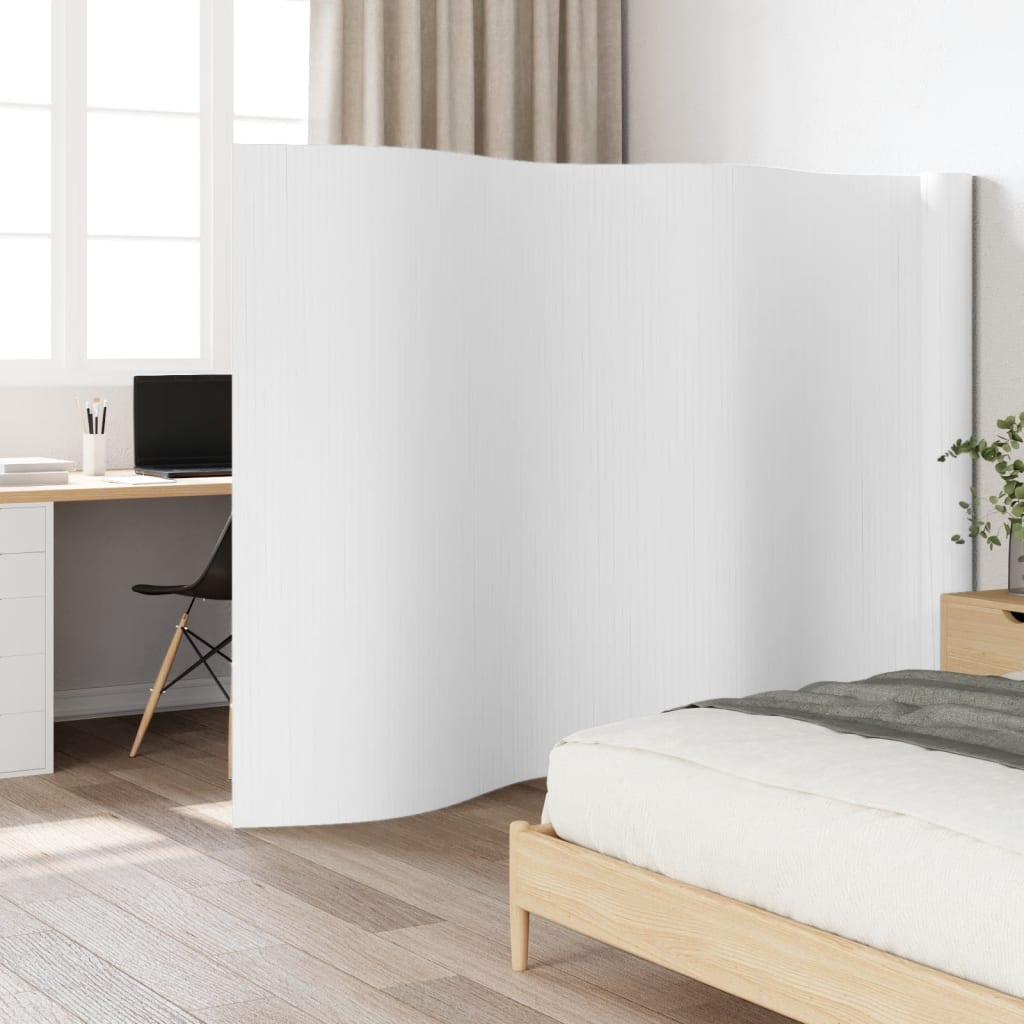 fehér bambusz térelválasztó szélessége 800 cm magassága 165 cm