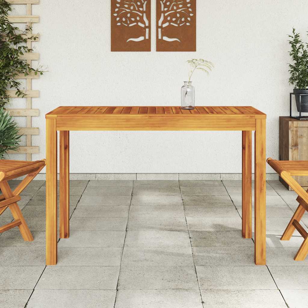 tömör akácfa kerti étkezőasztal 110 x 55 x 75 cm