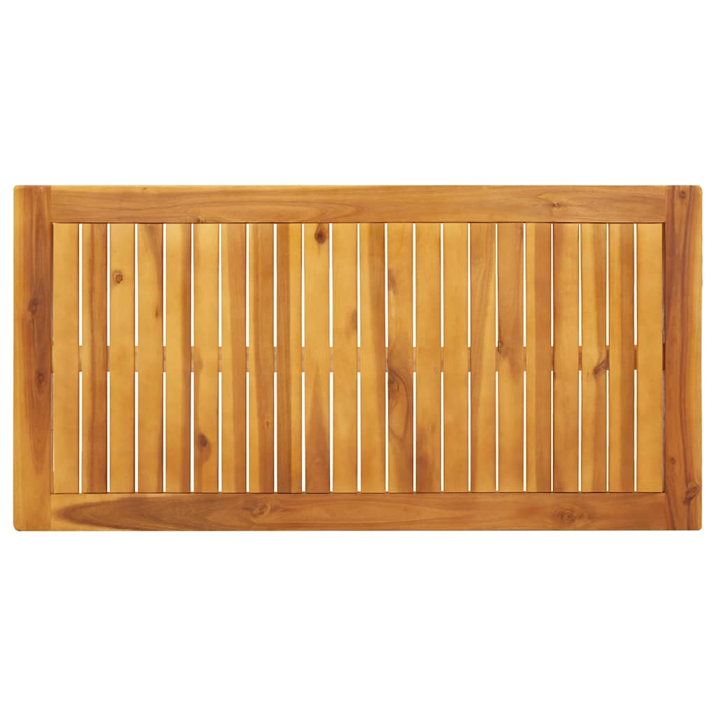 tömör akácfa kerti étkezőasztal 110 x 55 x 75 cm