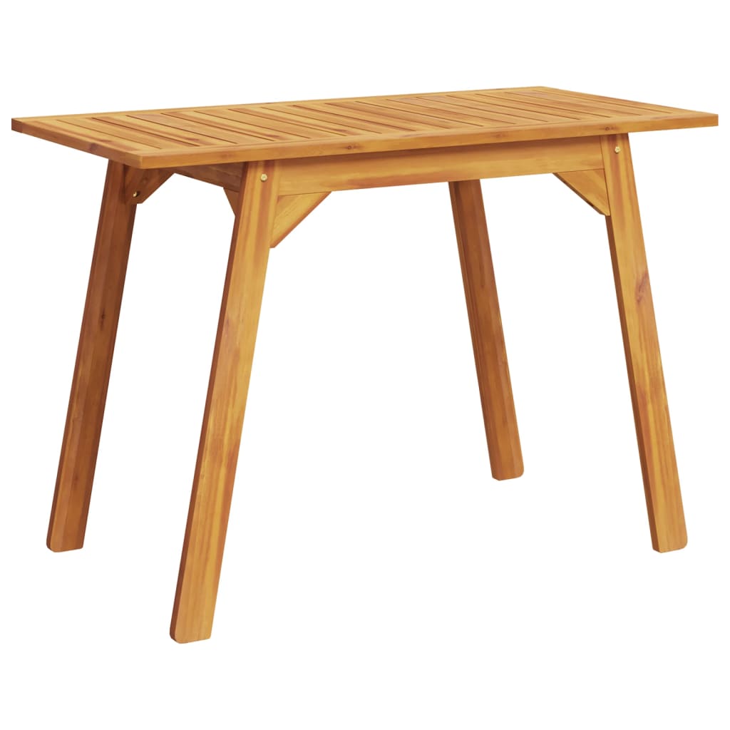 tömör akácfa kerti étkezőasztal 110 x 56 x 75 cm