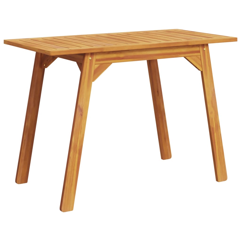 tömör akácfa kerti étkezőasztal 110 x 56 x 75 cm