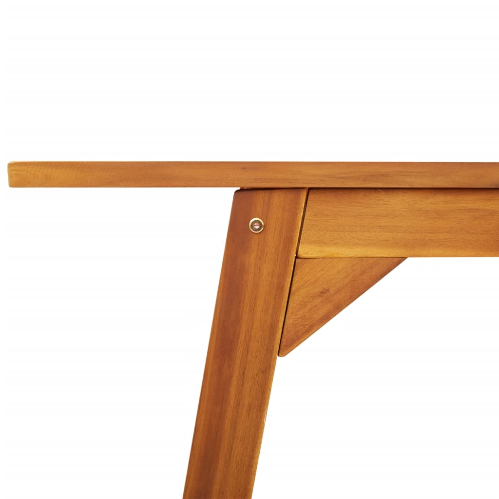 tömör akácfa kerti étkezőasztal 110 x 56 x 75 cm