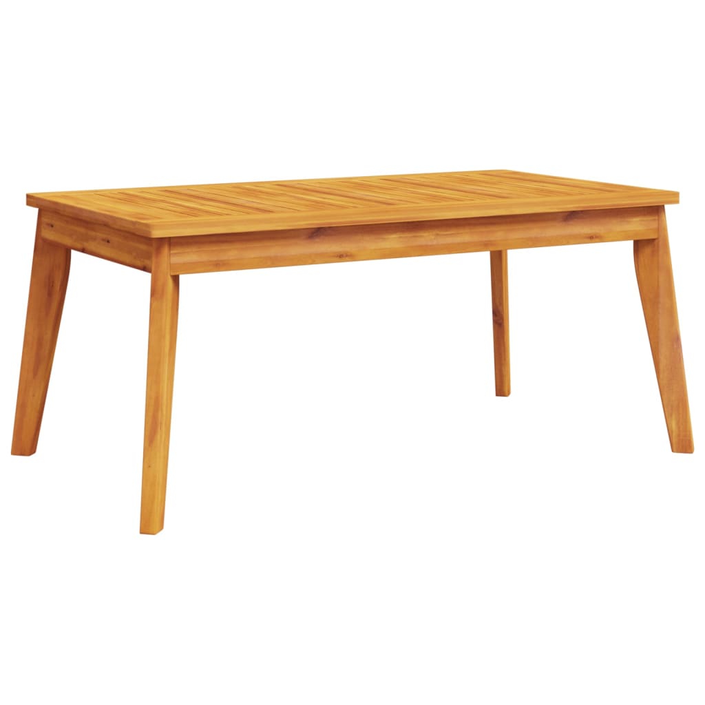 tömör akácfa kerti étkezőasztal 100 x 55 x 45 cm