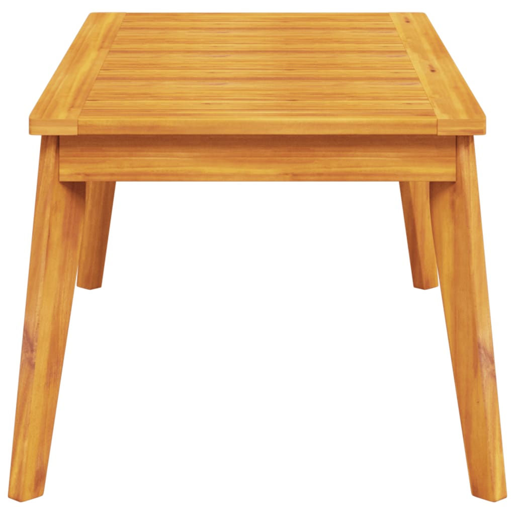 tömör akácfa kerti étkezőasztal 100 x 55 x 45 cm
