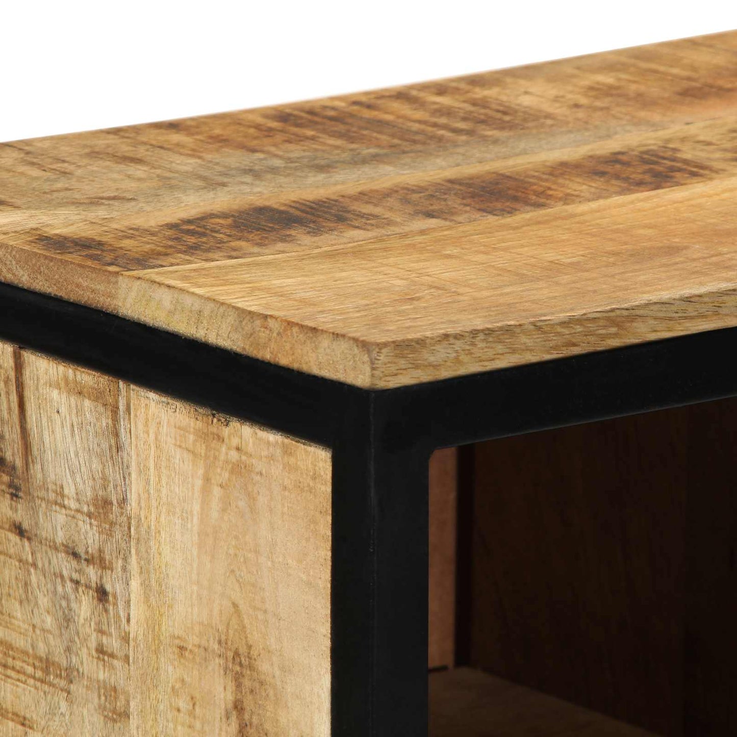 Cipőszekrény polcokkal Barna 50 x 30 x 110 cm Tömör Mangófát