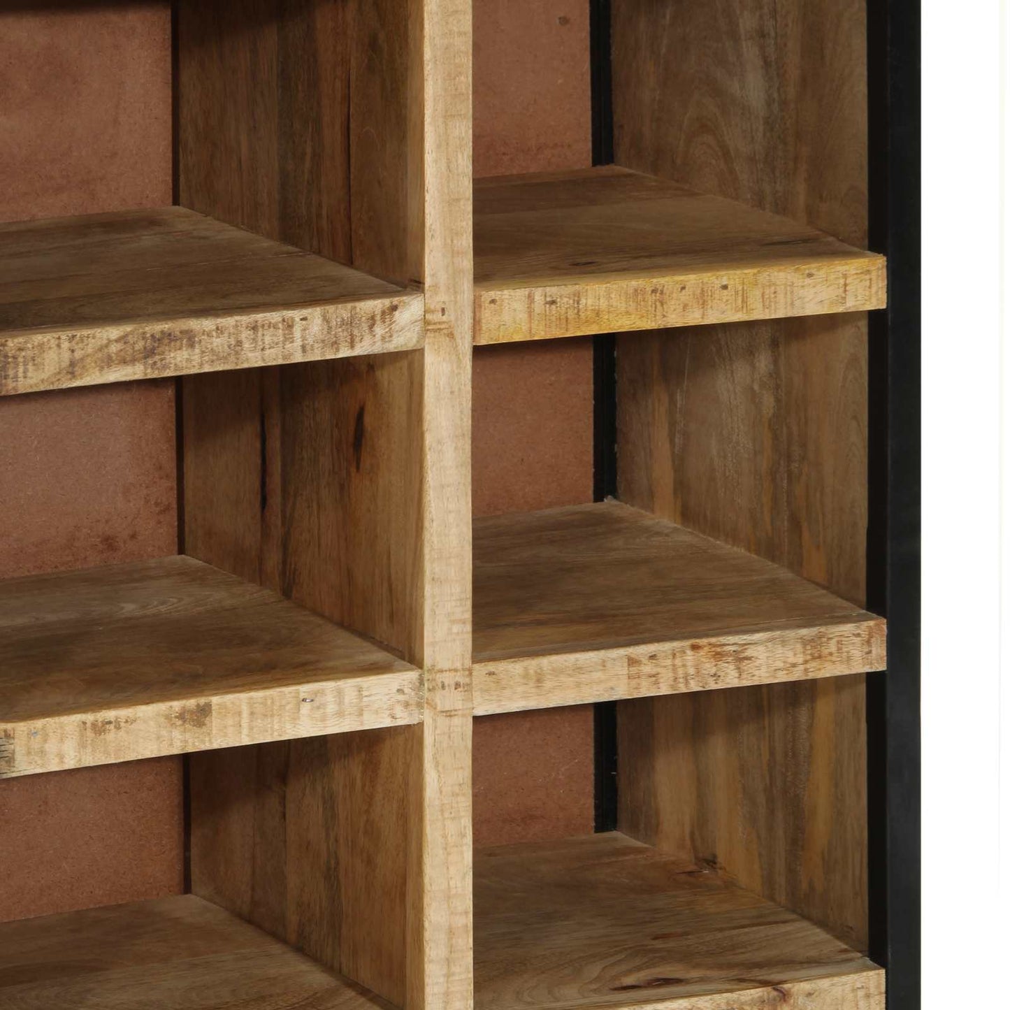 Cipőszekrény polcokkal Barna 50 x 30 x 110 cm Tömör Mangófát