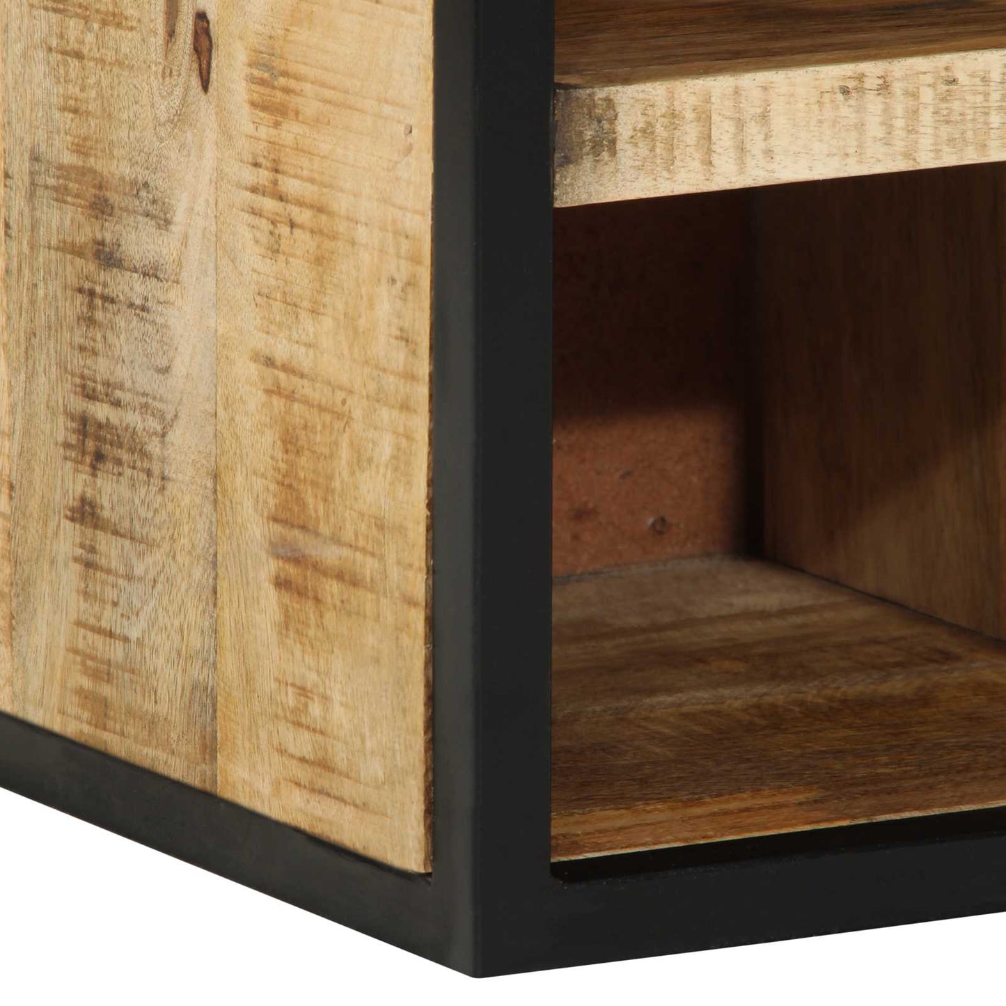 Cipőszekrény polcokkal Barna 50 x 30 x 110 cm Tömör Mangófát