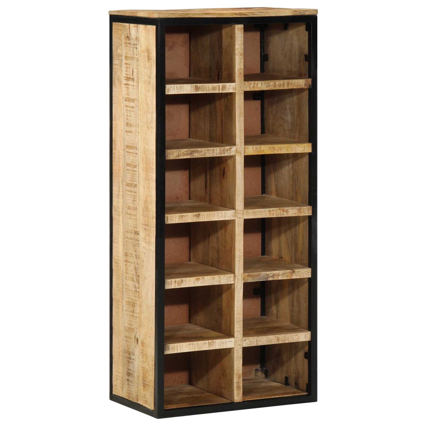 Cipőszekrény polcokkal Barna 50 x 30 x 110 cm Tömör Mangófát