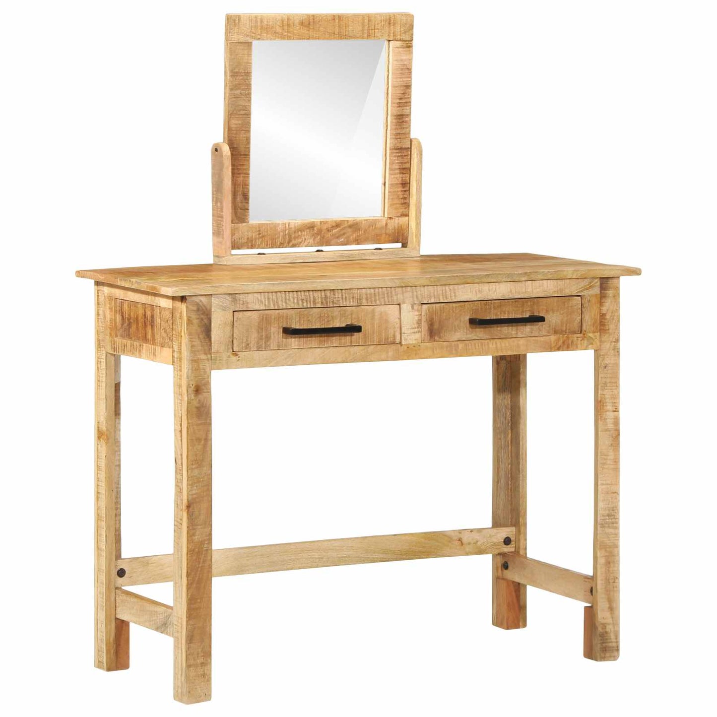 Öltözködőasztal fiókkal Barna 100 x 40 x 120 cm Tömör Mangófát