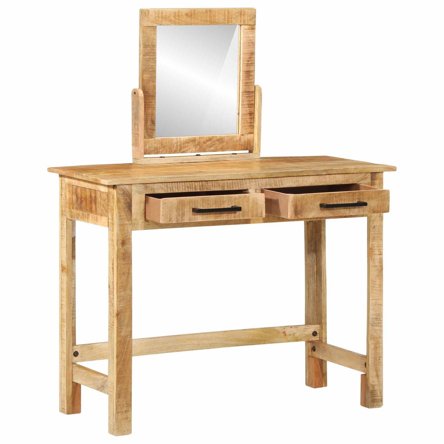 Öltözködőasztal fiókkal Barna 100 x 40 x 120 cm Tömör Mangófát