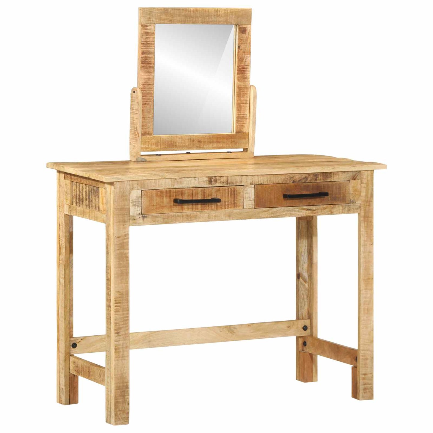 Öltözködőasztal fiókkal Barna 100 x 40 x 120 cm Tömör Mangófát