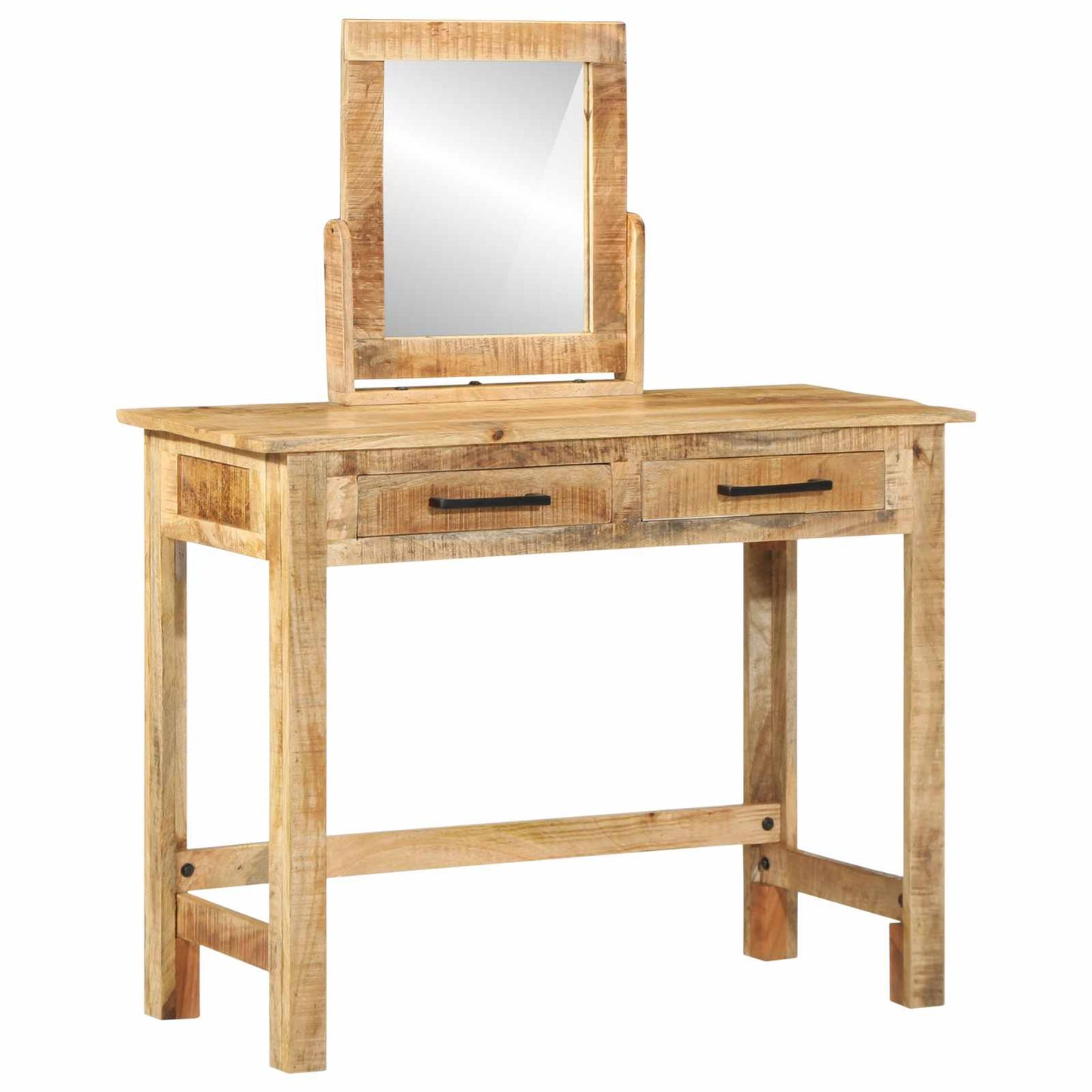 Öltözködőasztal fiókkal Barna 100 x 40 x 120 cm Tömör Mangófát