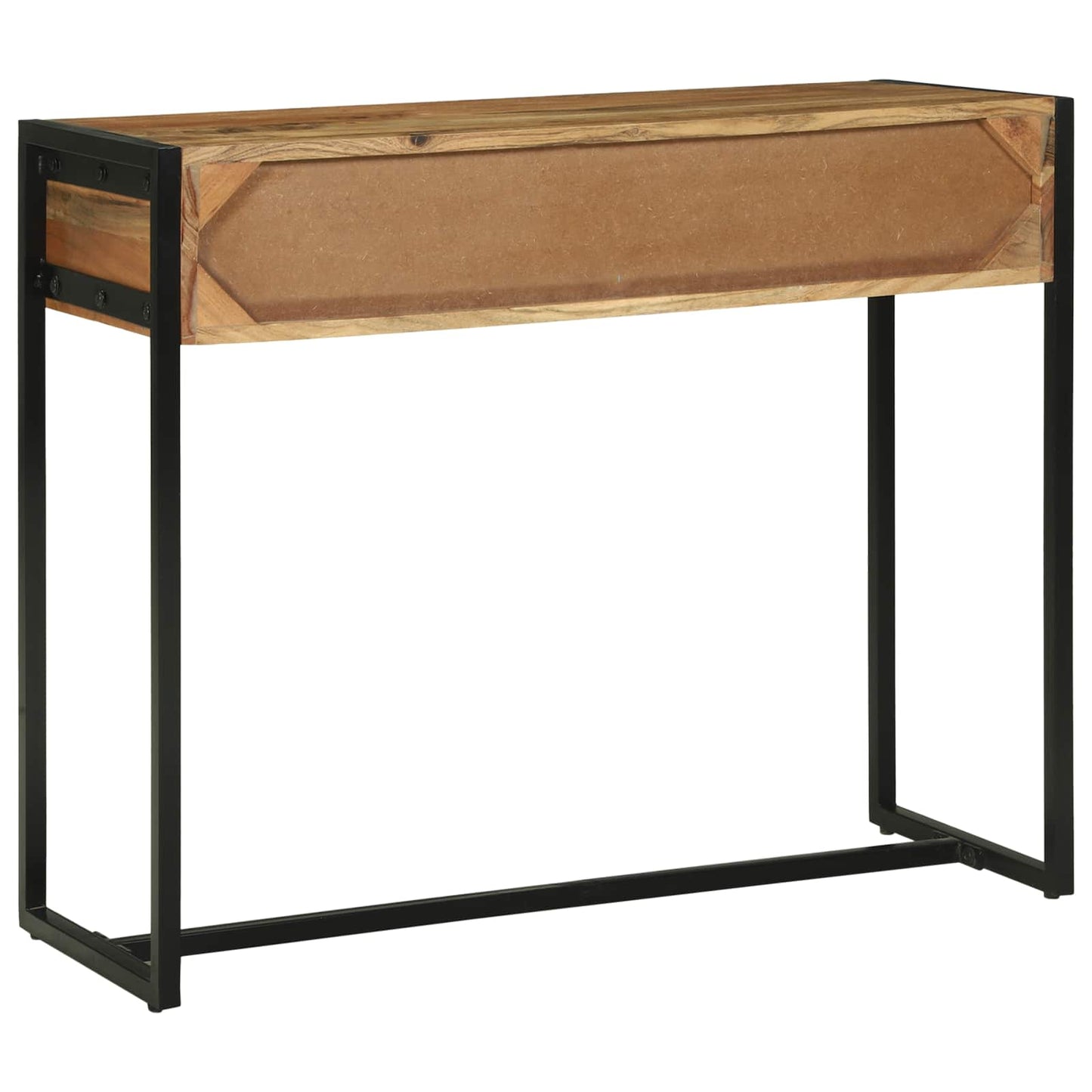 Konzolasztal fiókkal Barna 90 x 35 x 75 cm Tömör Akácfa