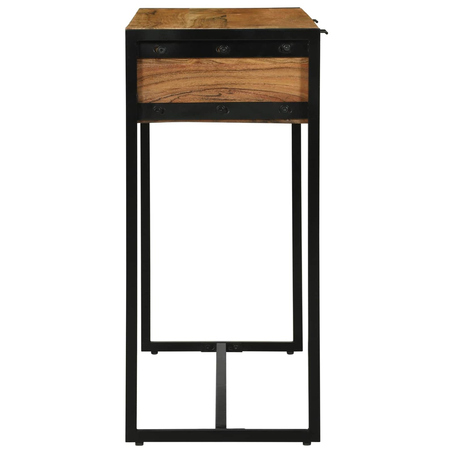Konzolasztal fiókkal Barna 90 x 35 x 75 cm Tömör Akácfa