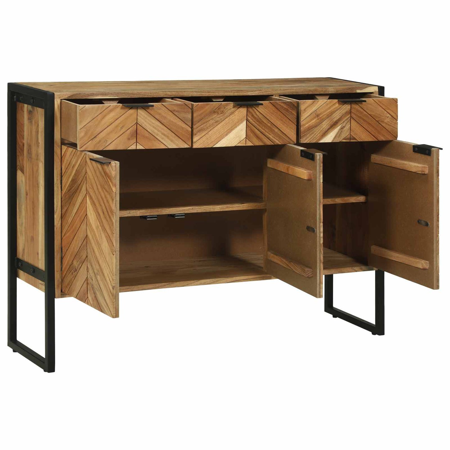 Széf 100 x 30 x 75 cm Tömör akácfa