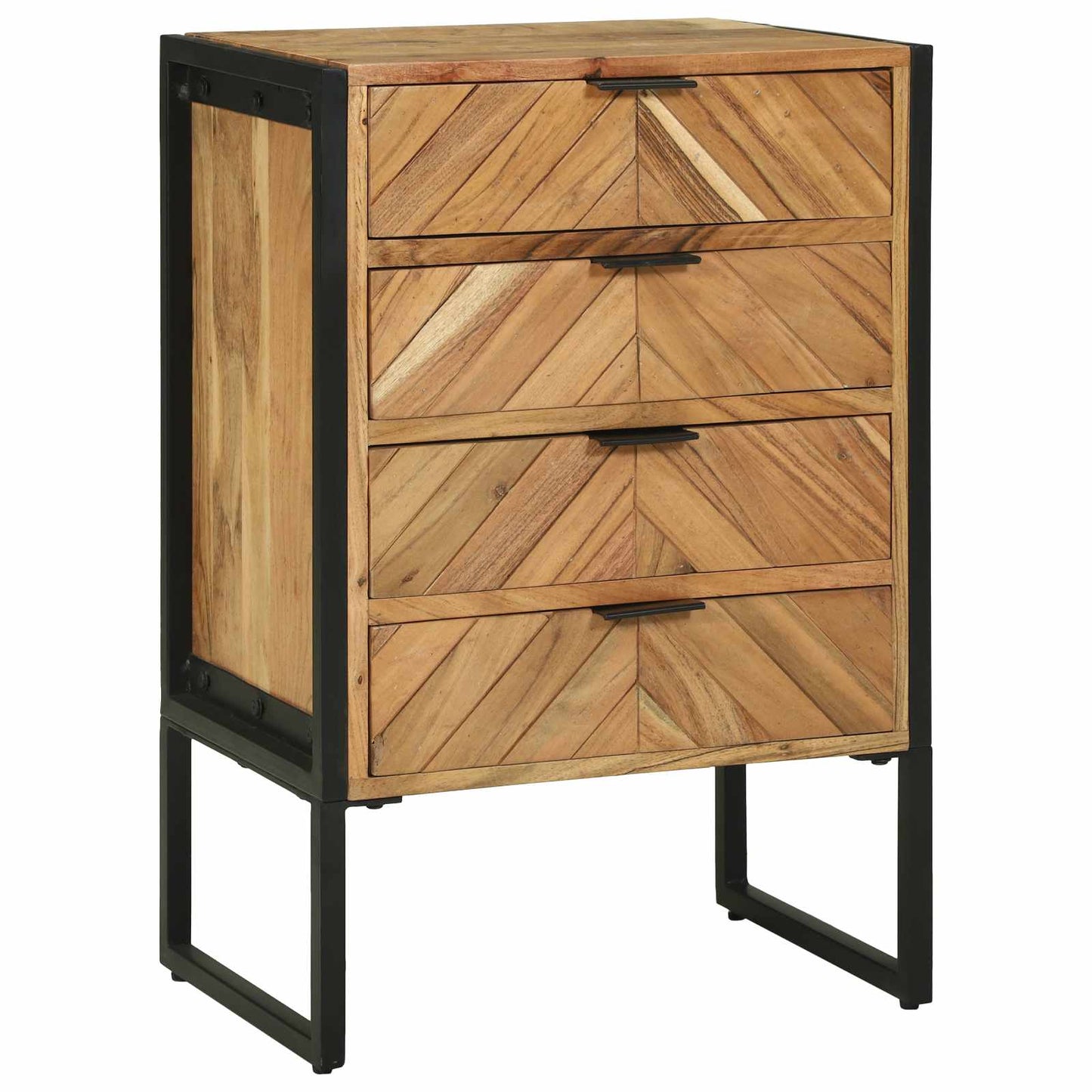 Széf 50 x 35 x 75 cm Tömör akácfa