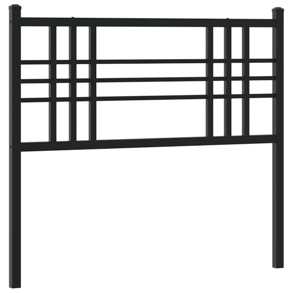 fekete fém csere fejtámla 100 cm