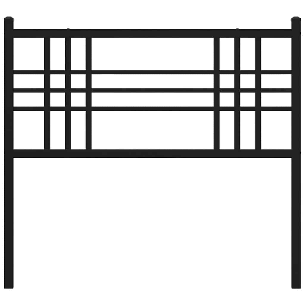 fekete fém csere fejtámla 100 cm