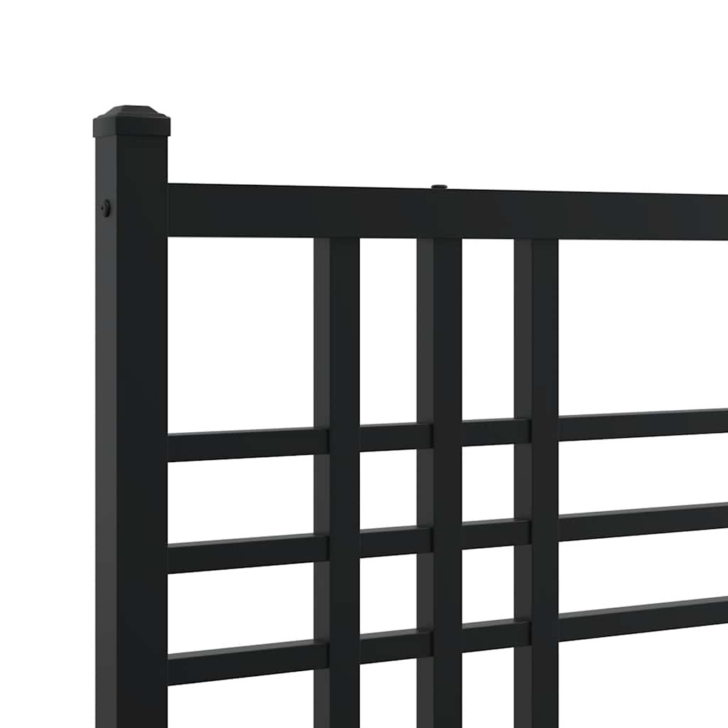 fekete fém csere fejtámla 100 cm