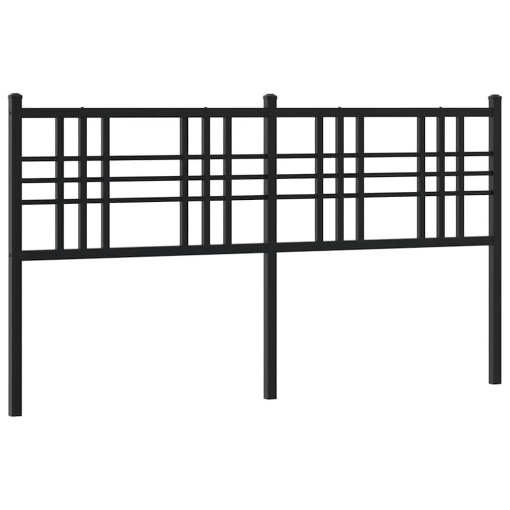 fekete fém csere fejtámla 160 cm