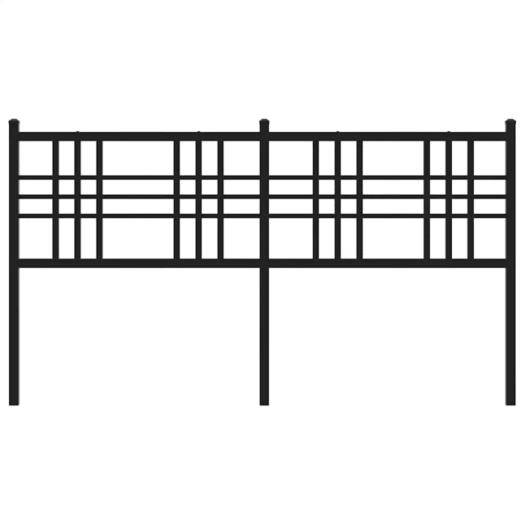 fekete fém csere fejtámla 160 cm