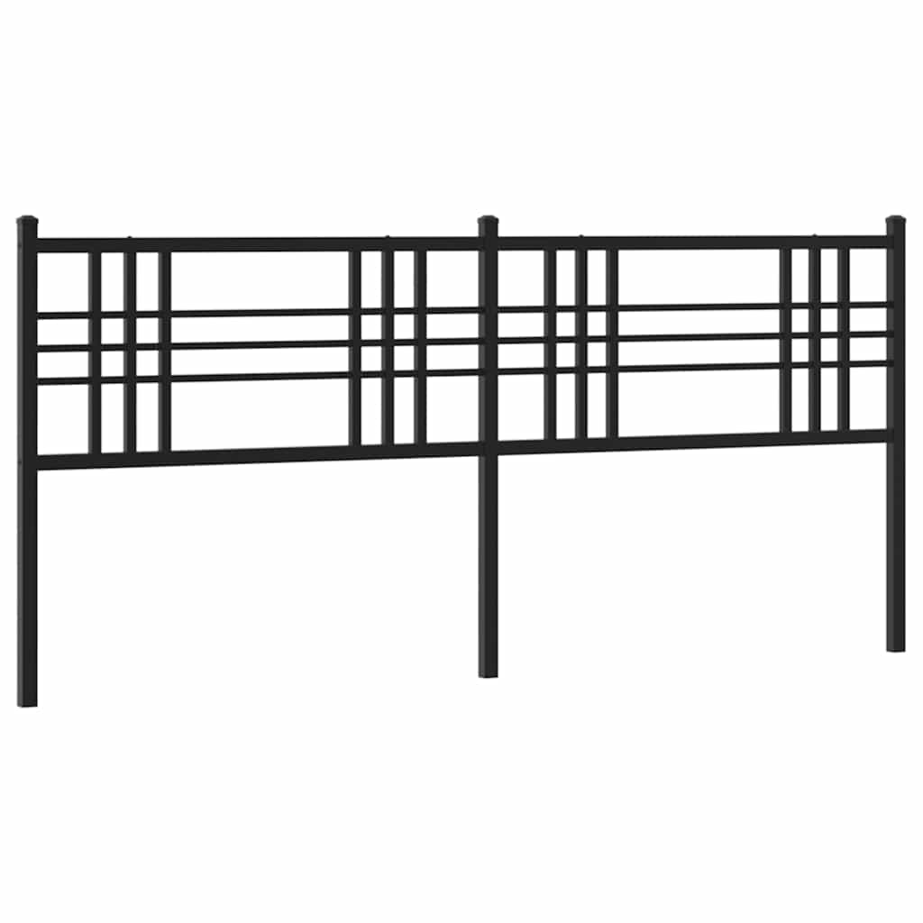 fekete fém csere fejtámla 193 cm