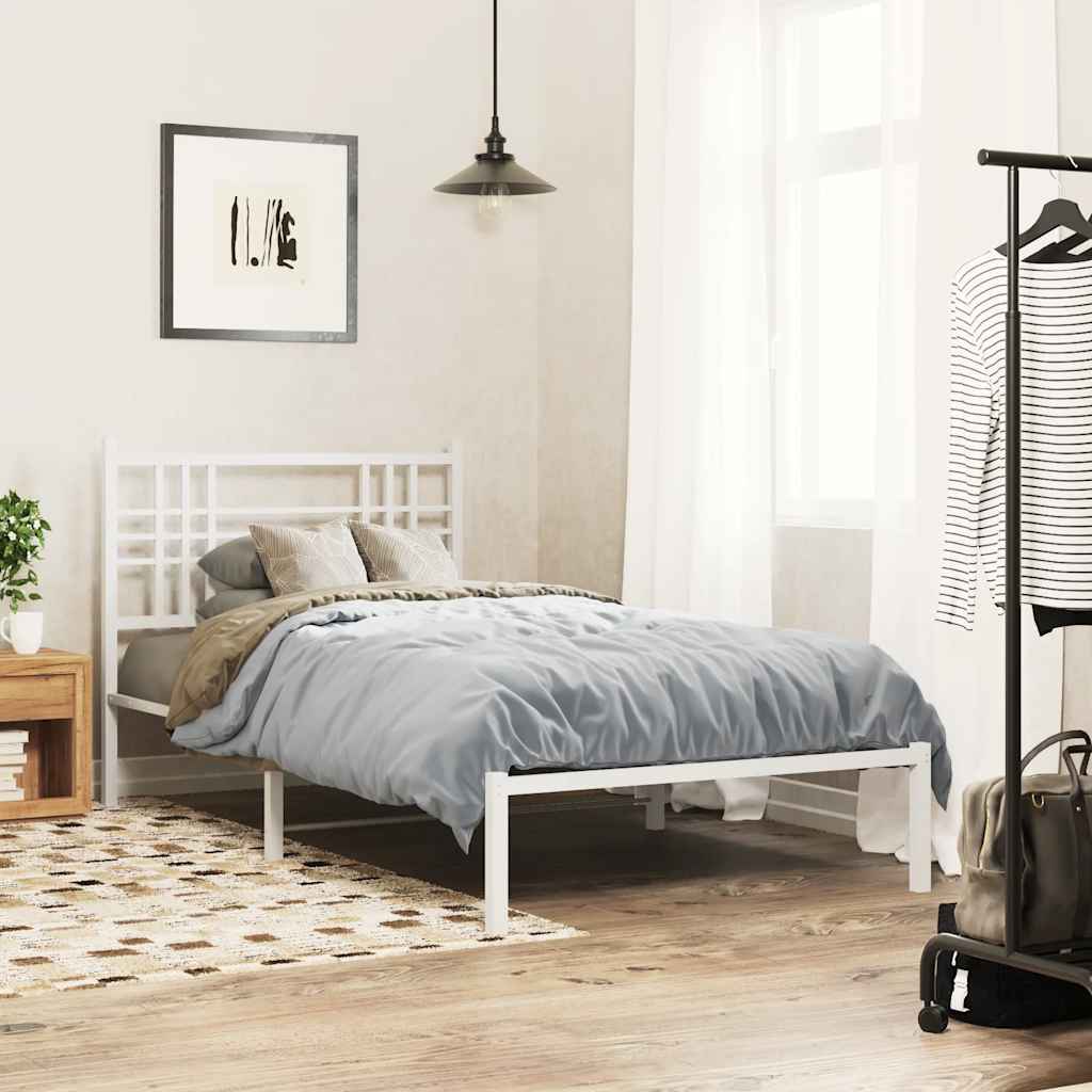 fehér fém csere fejtámla 107 cm