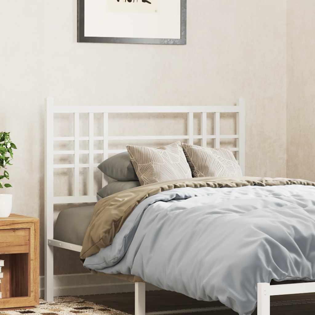 fehér fém csere fejtámla 107 cm
