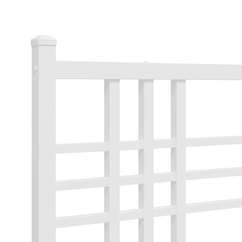 fehér fém csere fejtámla 160 cm