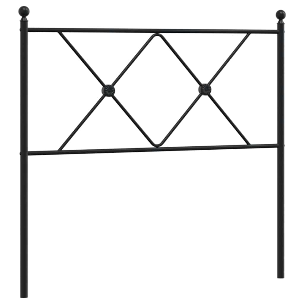 fekete fém csere fejtámla 90 cm