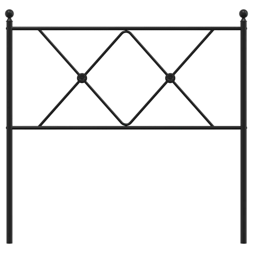 fekete fém csere fejtámla 90 cm