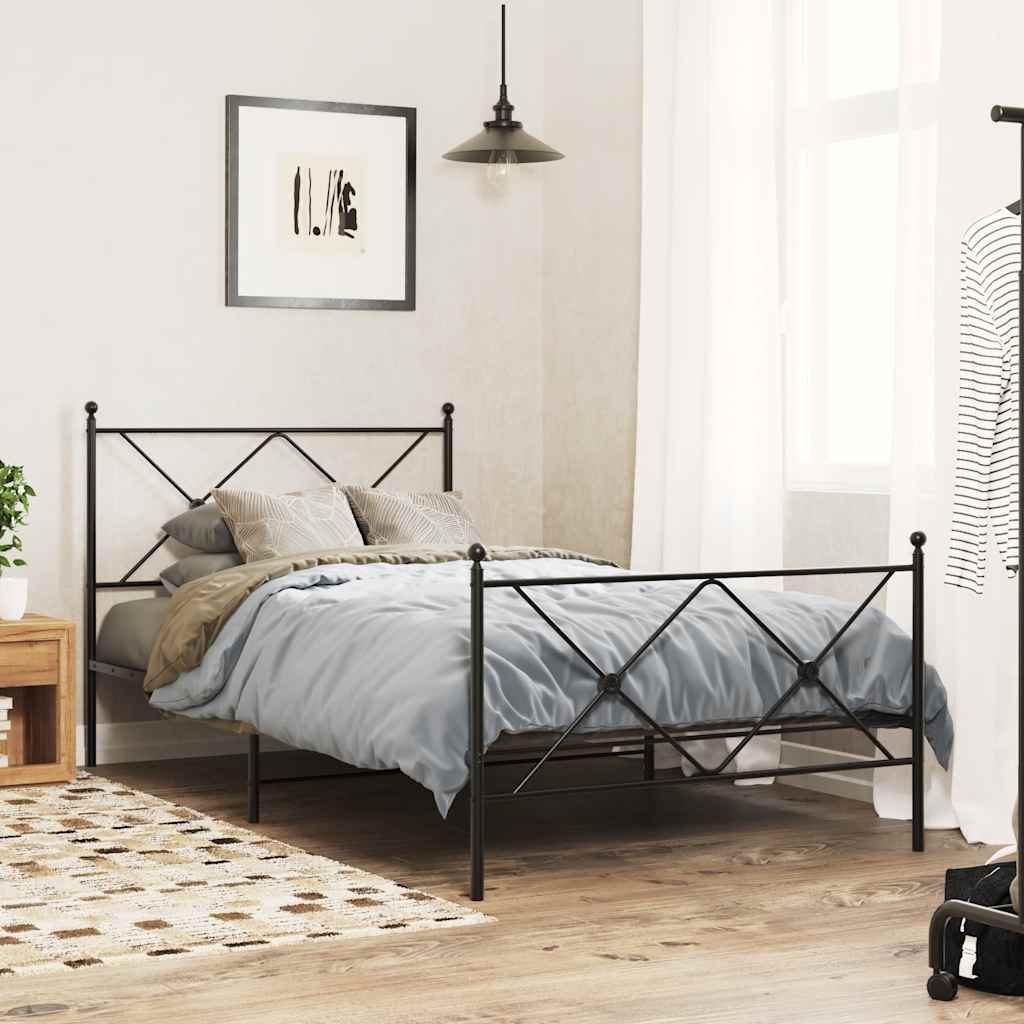 fekete fém csere fejtámla 107 cm