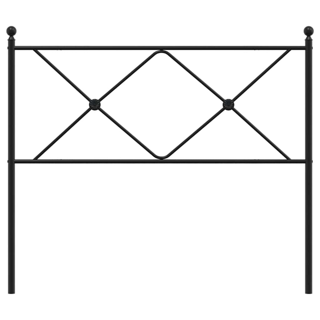 fekete fém csere fejtámla 107 cm