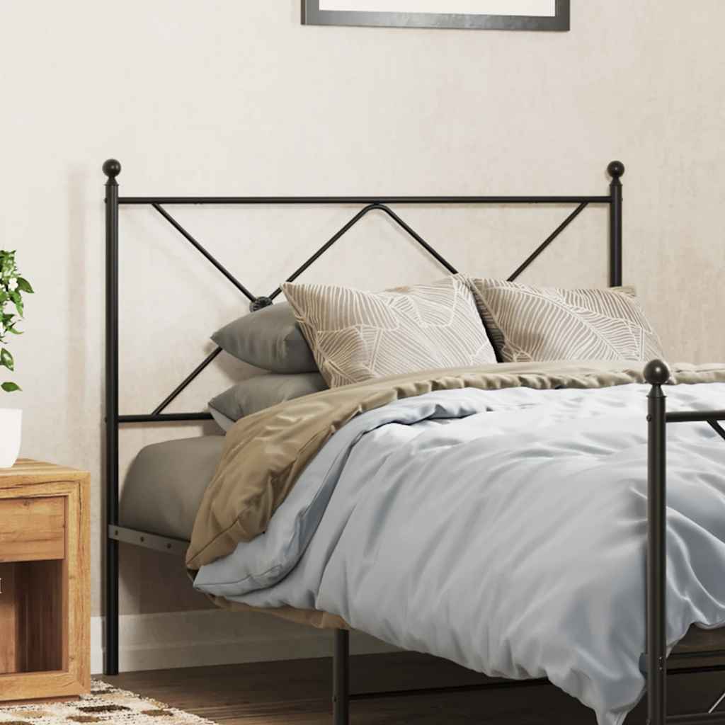 fekete fém csere fejtámla 107 cm