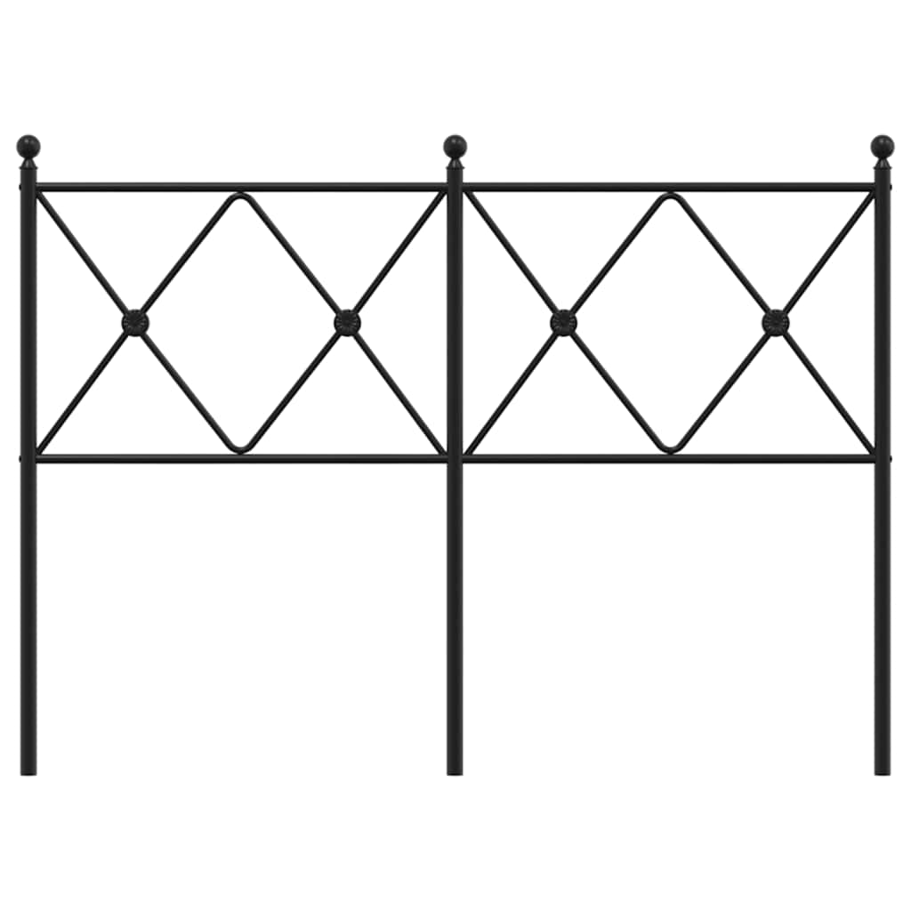 fekete fém csere fejtámla 120 cm