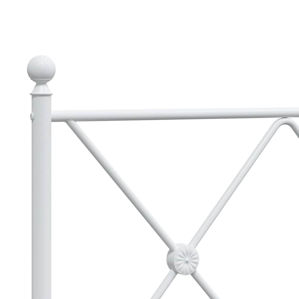 fehér fém csere fejtámla 75 cm