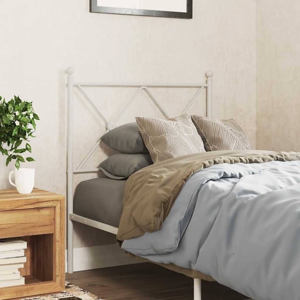 fehér fém csere fejtámla 75 cm