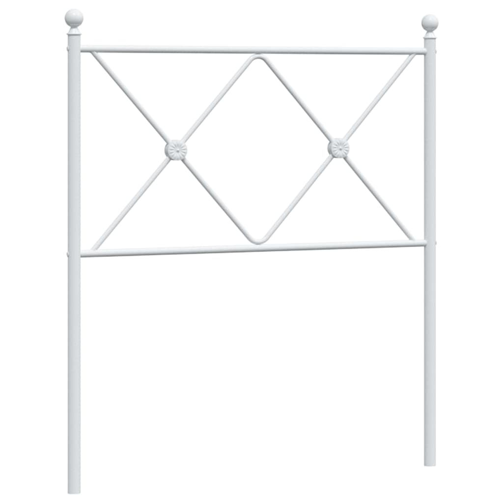 fehér fém csere fejtámla 80 cm