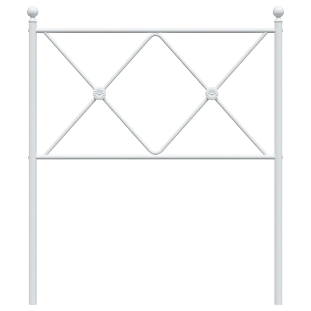 fehér fém csere fejtámla 80 cm