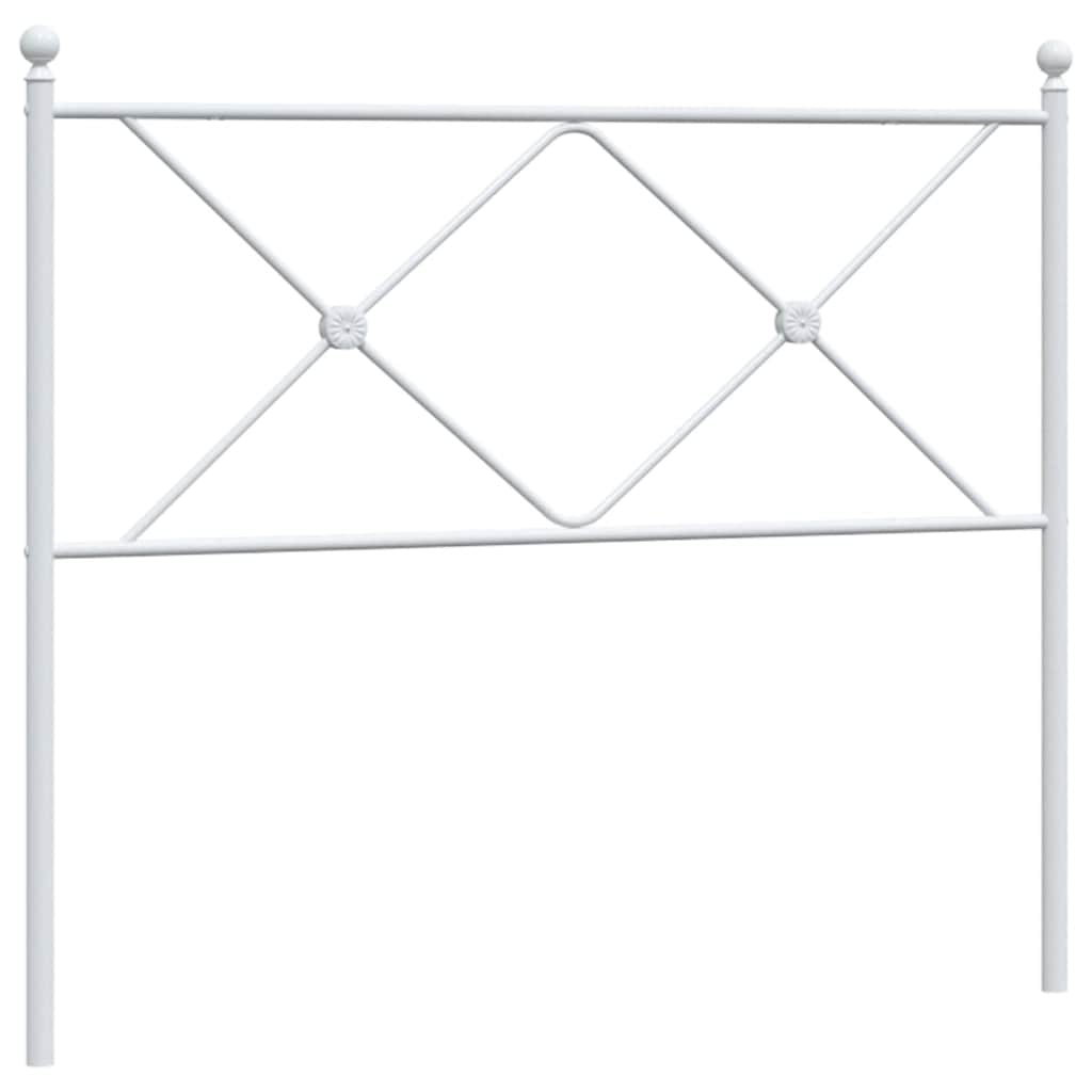 fehér fém csere fejtámla 100 cm