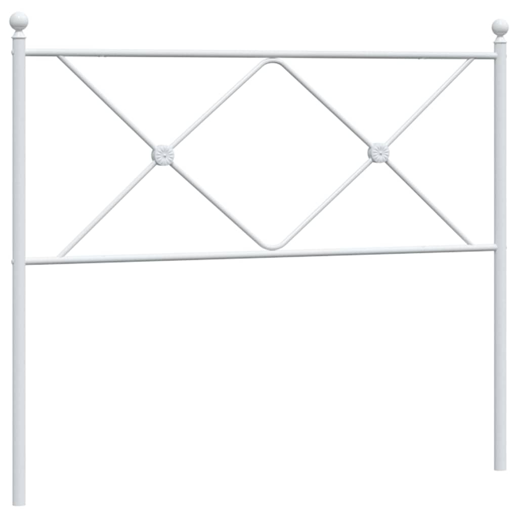fehér fém csere fejtámla 107 cm
